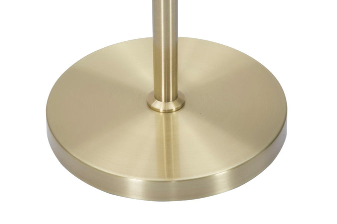 Lampada da terra "Glamy" struttura in metallo color oro e vetro per interni