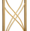 Porta candela Exy struttura in metallo color oro e marmo per interni