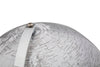 Mappamondo girevole chiaro con base in metallo per decorazione interni h 34 cm