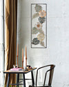 Pannello rettangolare fiori decorativi in ferro per decorazioni ambienti