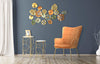 Pannello fiori decorativi in ferro per decorazioni ambienti