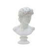 Scultura romana stile museo in poliresina colore bianco per decorazioni ambienti
