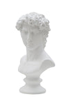 Scultura romana stile museo in poliresina colore bianco per decorazioni ambienti