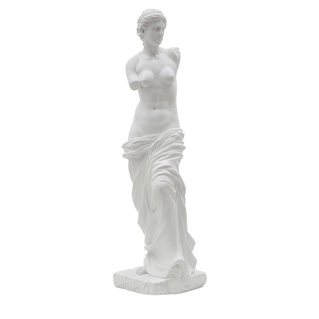 Scultura romana stile museo in poliresina colore bianco per decorazioni ambienti