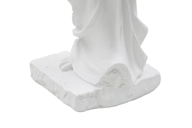 Scultura romana stile museo in poliresina colore bianco per decorazioni ambienti
