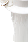 Vaso decorativo donna in porcellana bianca per decorazioni ambienti