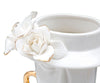 Vaso decorativo donna in porcellana bianca per decorazioni ambienti