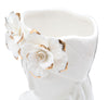 Vaso giovane donna in porcellana bianca per decorazioni ambienti