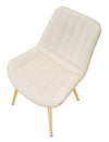 Sedia Paris in poliestere gambe in metallo color oro per interni