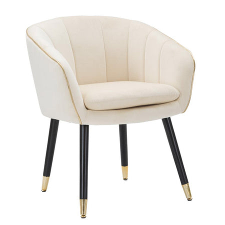 Poltrona "Paris" in poliestere gambe in metallo color nero e oro per interni