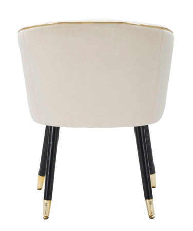 Poltrona "Paris" in poliestere gambe in metallo color nero e oro per interni