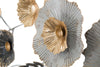 Pannello fiori e foglie decorative in ferro per decorazioni ambienti