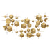 Pannello cubi decorativi color oro in ferro per decorazioni ambienti