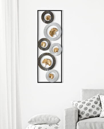 Composizione decorativa da muro in ferro per decorazioni ambienti