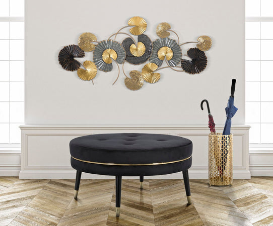 Composizione floreale decorativa da muro in ferro per decorazioni ambienti