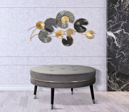 Composizione floreale decorativa da muro in ferro per decorazioni ambienti