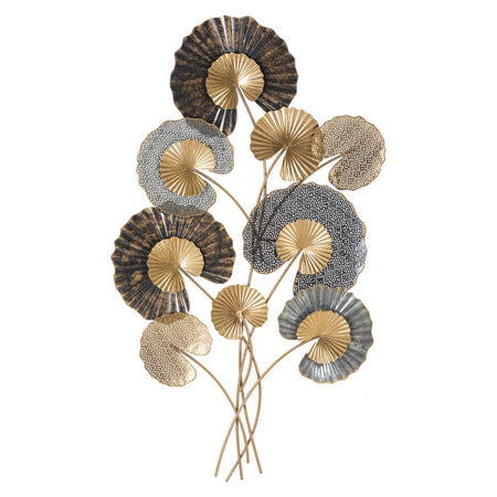 Composizione floreale decorativa da muro in ferro per decorazioni ambienti