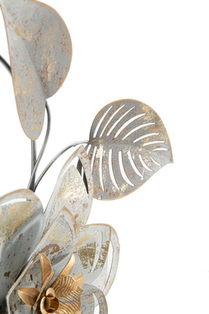 Composizione fiori decorativi in ferro per decorazioni ambienti