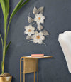Composizione fiori decorativi in ferro per decorazioni ambienti