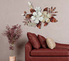 Pannello fiori e foglie decorative in ferro per decorazioni ambienti