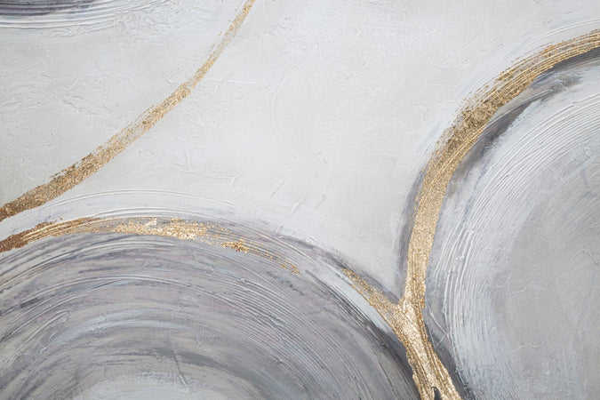 Dipinto su tela Circly con telaio in legno per decorazioni ambienti