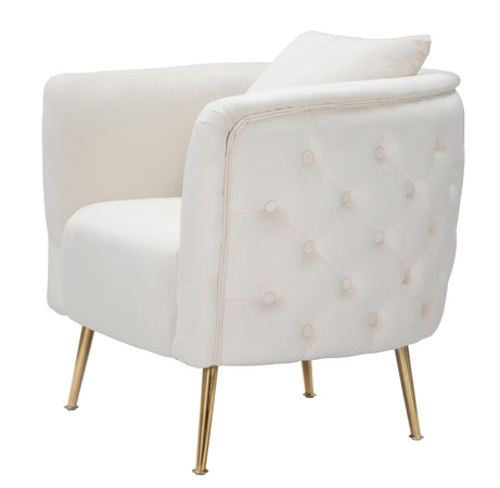 Poltrona "Bucarest" 1 posto in velluto gambe in metallo color oro per interni