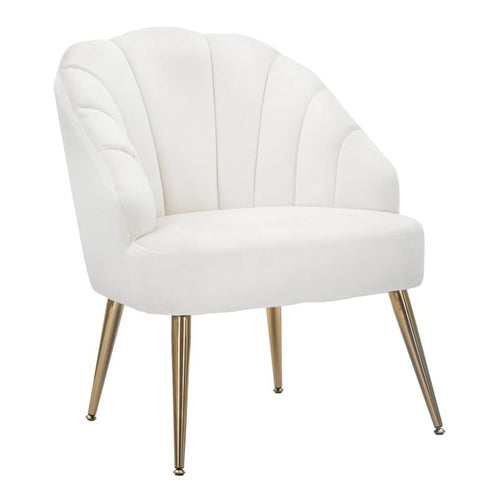 Poltrona Shell in poliestere gambe in metallo per interni