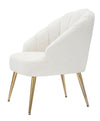 Poltrona Shell in poliestere gambe in metallo per interni