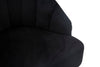 Poltrona Shell in poliestere gambe in metallo per interni