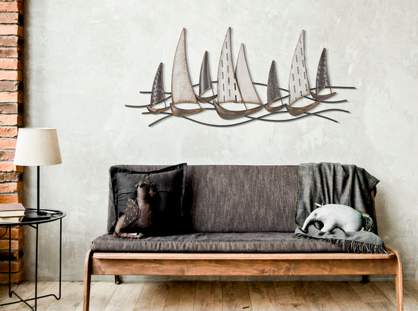 Pannello regata decorativo in ferro per decorazioni ambienti