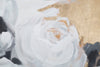 Dipinto su tela rose bianche con intelaiatura in legno per decorazioni ambienti