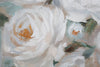 Dipinto su tela Crem Flower con intelaiatura in legno per decorazioni ambienti
