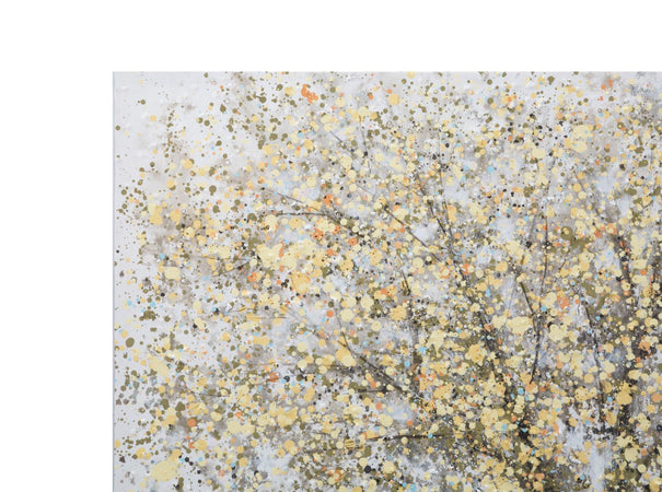 Dipinto su tela albero con intelaiatura in legno per decorazioni ambienti