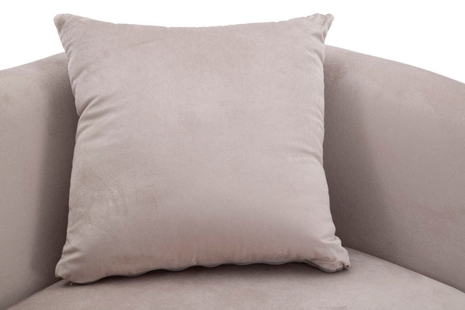 Divanetto "Bucarest" 2 posti in velluto gambe in metallo color oro per interni