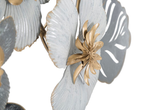 Composizione floreale decorativa in ferro per decorazioni ambienti