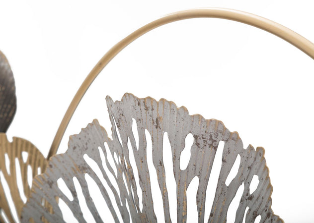 Pannello floreale decorativo in ferro per decorazioni ambienti