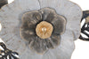 Composizione floreale decorativa Edy in ferro per decorazioni ambienti