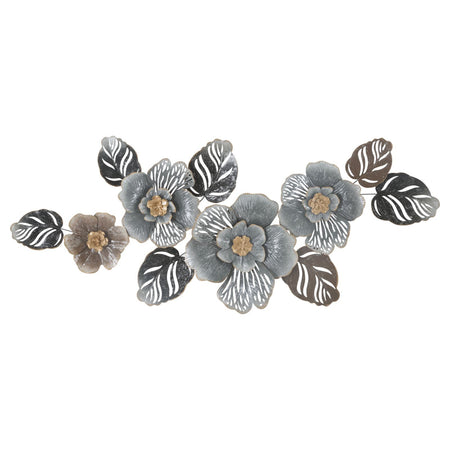 Composizione floreale decorativa Greys in ferro per decorazioni ambienti