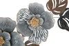 Composizione floreale decorativa Greys in ferro per decorazioni ambienti