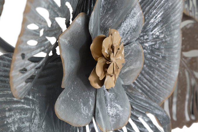 Composizione floreale decorativa Greys in ferro per decorazioni ambienti