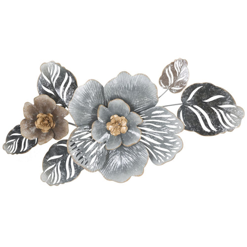 Composizione floreale decorativa Greys in ferro per decorazioni ambienti
