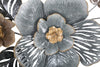 Composizione floreale decorativa Greys in ferro per decorazioni ambienti