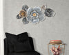 Composizione floreale decorativa Greys in ferro per decorazioni ambienti