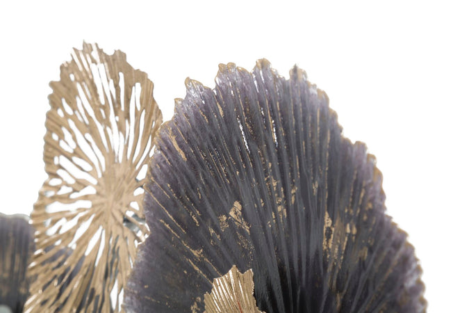 Composizione floreale decorativa Browny in ferro per decorazioni ambienti