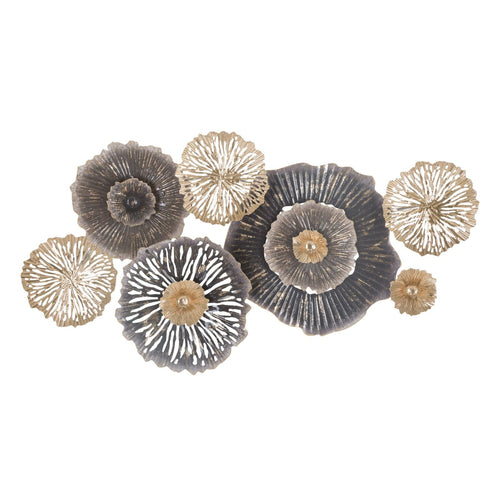 Composizione floreale decorativa Browny in ferro per decorazioni ambienti