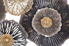 Composizione floreale decorativa Browny in ferro per decorazioni ambienti