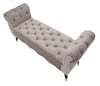 Panchetta Paris in poliestere gambe in legno colore nero per interni