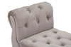 Panchetta Paris in poliestere gambe in legno colore nero per interni