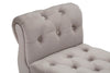 Panchetta Paris in poliestere gambe in legno colore nero per interni