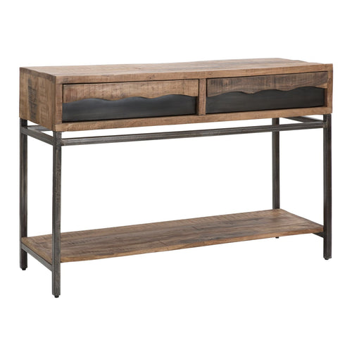 Console Yellowstone struttura in legno di acacia e metallo per interni